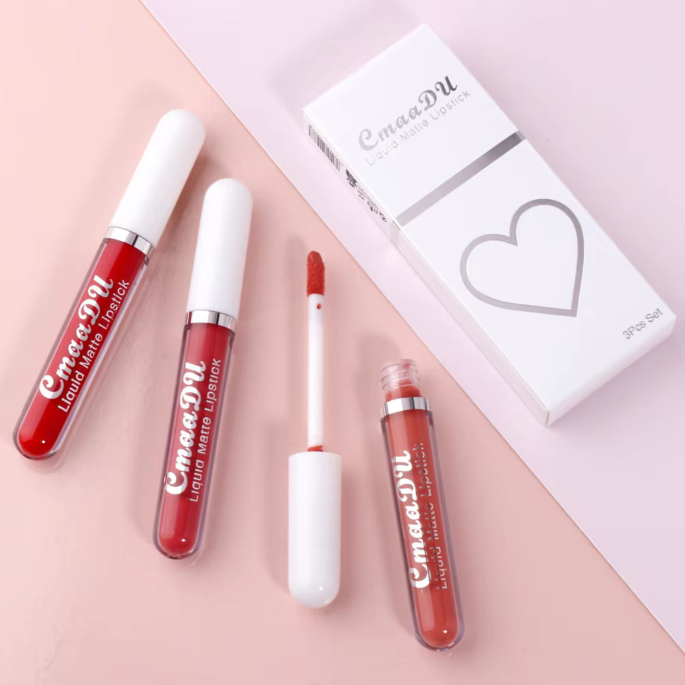 VelvetStay™ Lip Set 💄 10 Matte Shades, All-Day Wear
